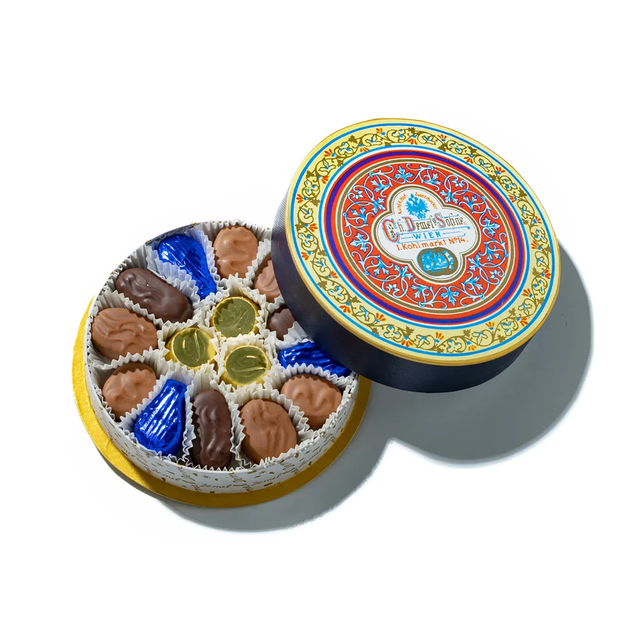 Blue Round Chocolate Box - Medium