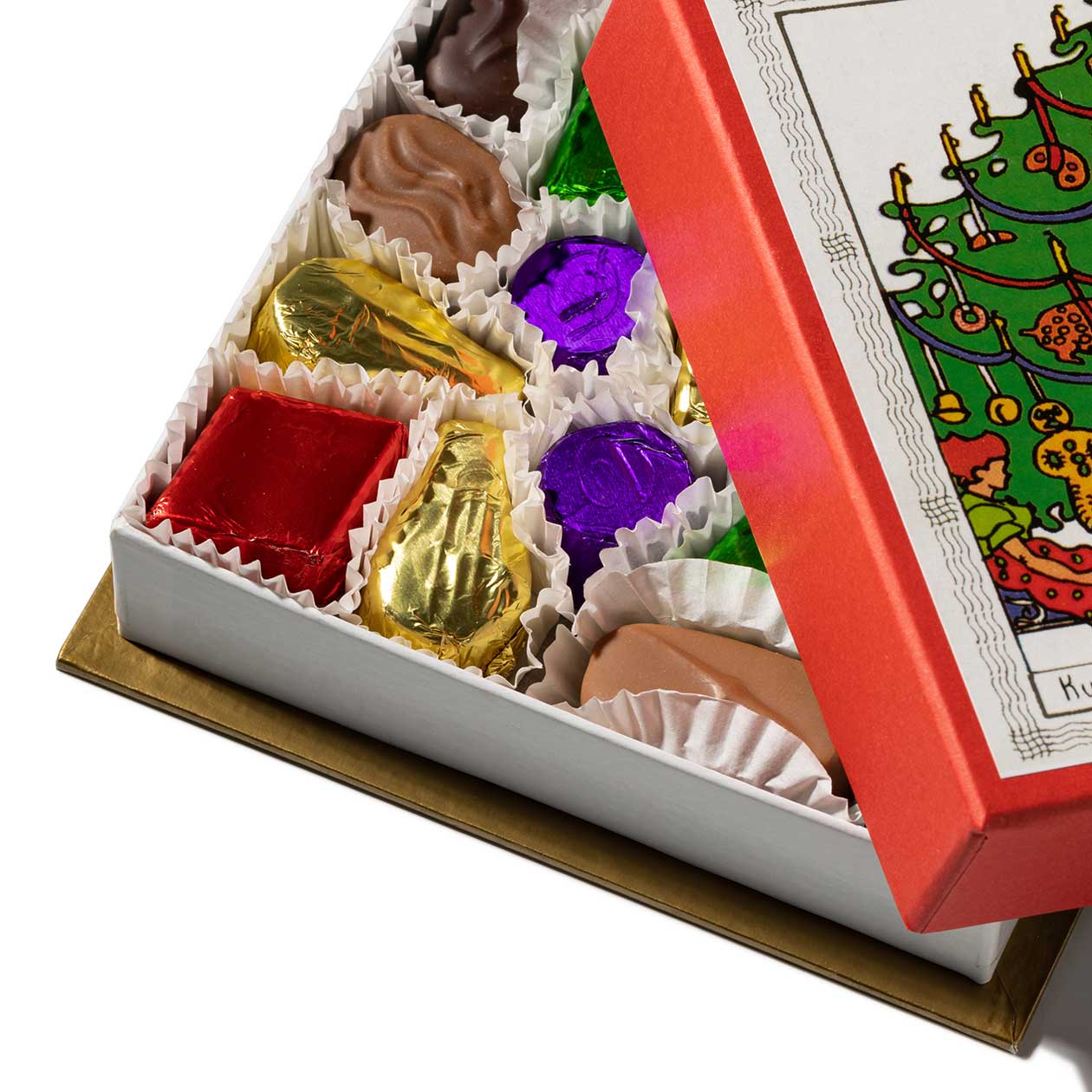 Christbaum Bonbonniere Rot